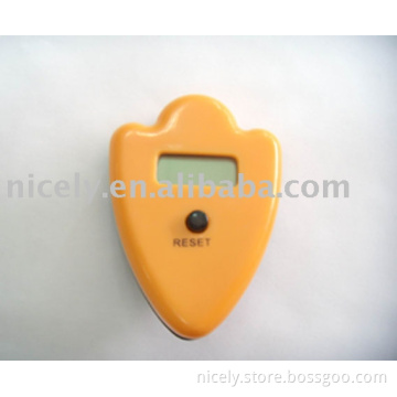 single function pedometer with 5 digits LCD display for sports